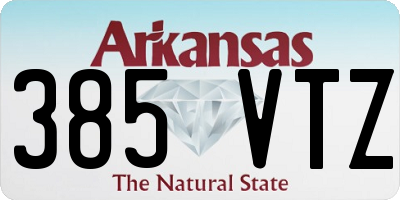 AR license plate 385VTZ