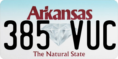 AR license plate 385VUC