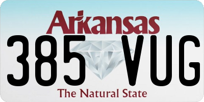 AR license plate 385VUG
