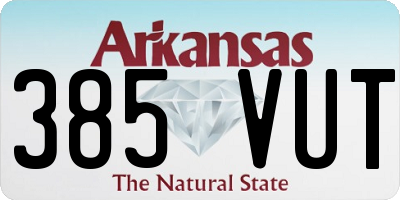 AR license plate 385VUT