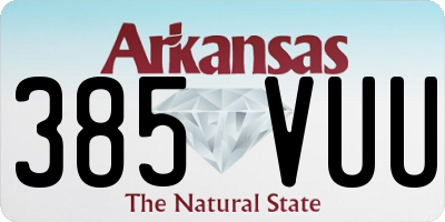 AR license plate 385VUU