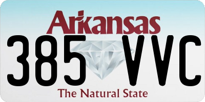 AR license plate 385VVC