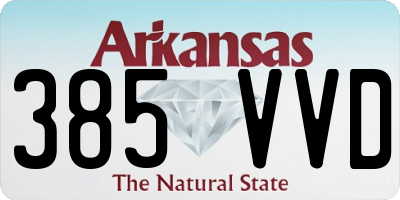 AR license plate 385VVD