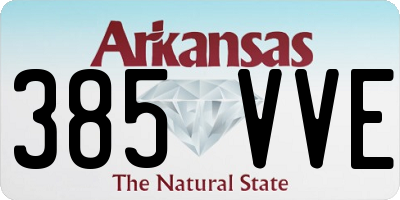 AR license plate 385VVE