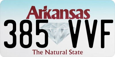 AR license plate 385VVF