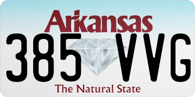 AR license plate 385VVG