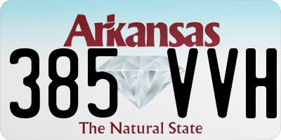 AR license plate 385VVH