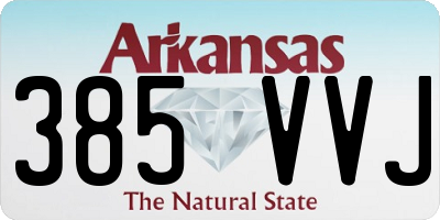 AR license plate 385VVJ