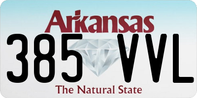 AR license plate 385VVL