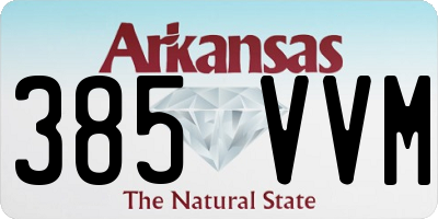 AR license plate 385VVM