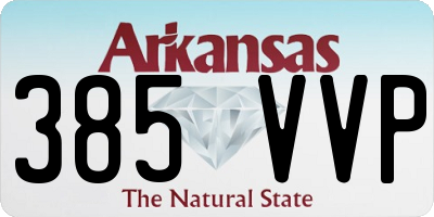 AR license plate 385VVP