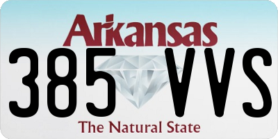 AR license plate 385VVS