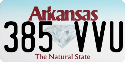 AR license plate 385VVU