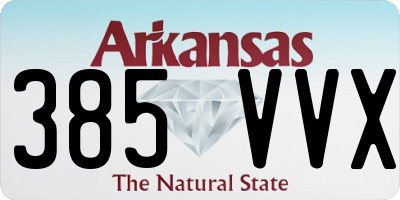 AR license plate 385VVX