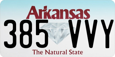 AR license plate 385VVY