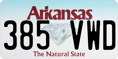 AR license plate 385VWD
