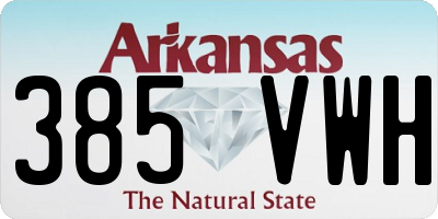 AR license plate 385VWH