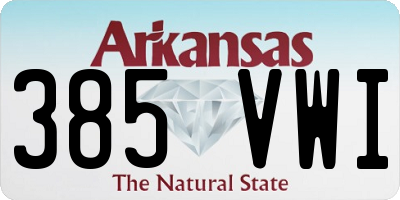 AR license plate 385VWI