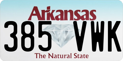 AR license plate 385VWK