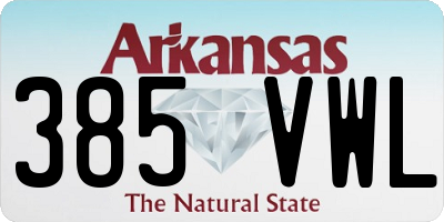 AR license plate 385VWL
