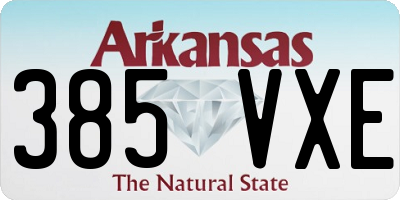 AR license plate 385VXE