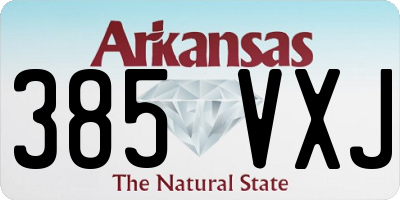 AR license plate 385VXJ