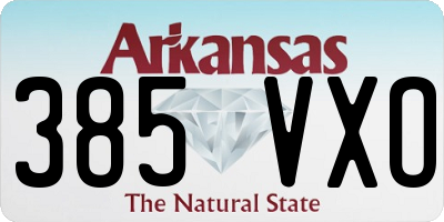 AR license plate 385VXO
