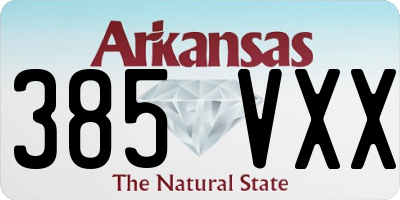 AR license plate 385VXX