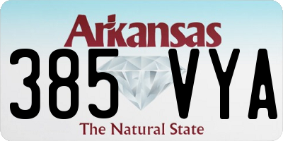 AR license plate 385VYA