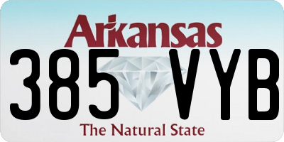AR license plate 385VYB