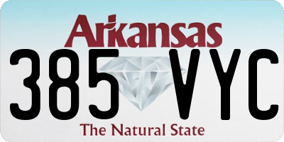 AR license plate 385VYC