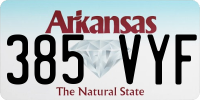 AR license plate 385VYF