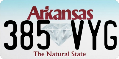 AR license plate 385VYG
