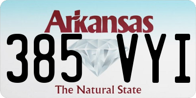 AR license plate 385VYI