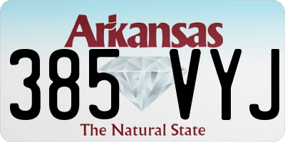 AR license plate 385VYJ