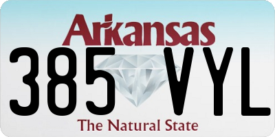 AR license plate 385VYL