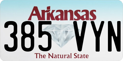 AR license plate 385VYN