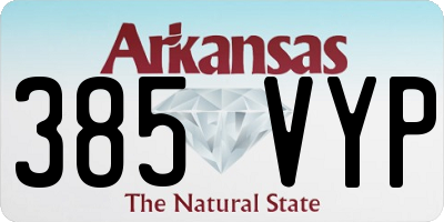 AR license plate 385VYP
