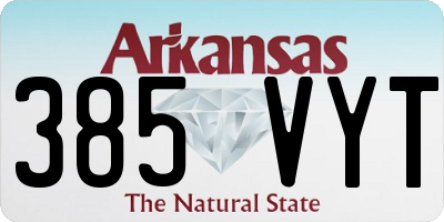 AR license plate 385VYT