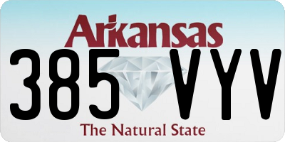 AR license plate 385VYV