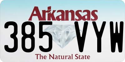 AR license plate 385VYW