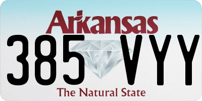 AR license plate 385VYY