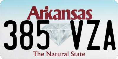 AR license plate 385VZA