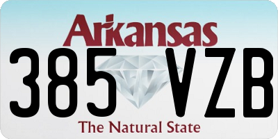 AR license plate 385VZB
