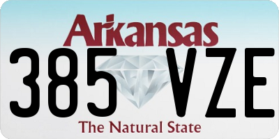 AR license plate 385VZE