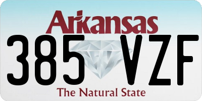 AR license plate 385VZF