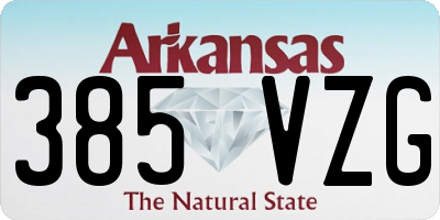 AR license plate 385VZG