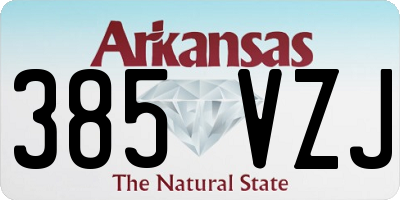 AR license plate 385VZJ