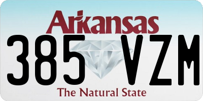 AR license plate 385VZM
