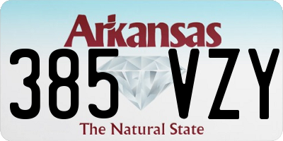 AR license plate 385VZY
